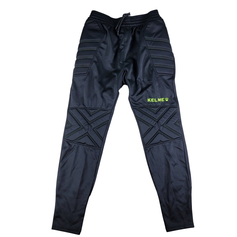 Kelme Soccer Goalkeeper Pants Men's Size Medium Black Padded Excellent Athletic